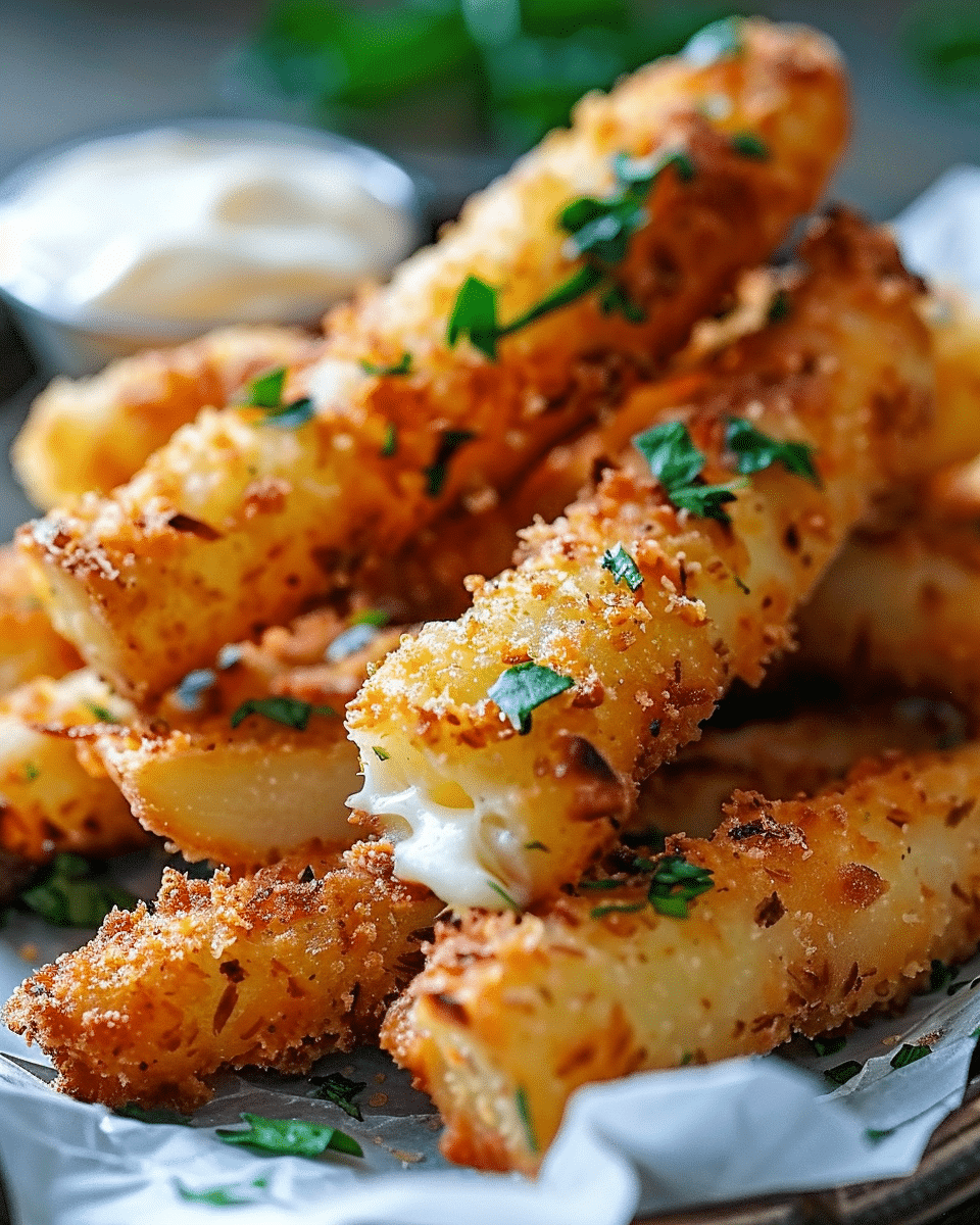 Crispy Hungarian Potato Cheese Sticks