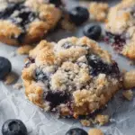 Crumbl Blueberry Muffin Cookies with Streusel