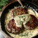 Hamburger Steaks in Creamy Dill Sauce