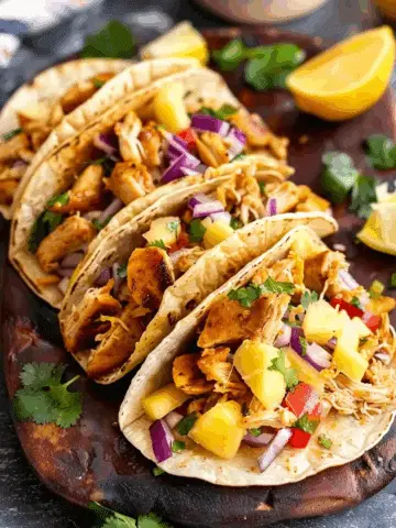 Hawaiian Huli Huli Chicken Tacos