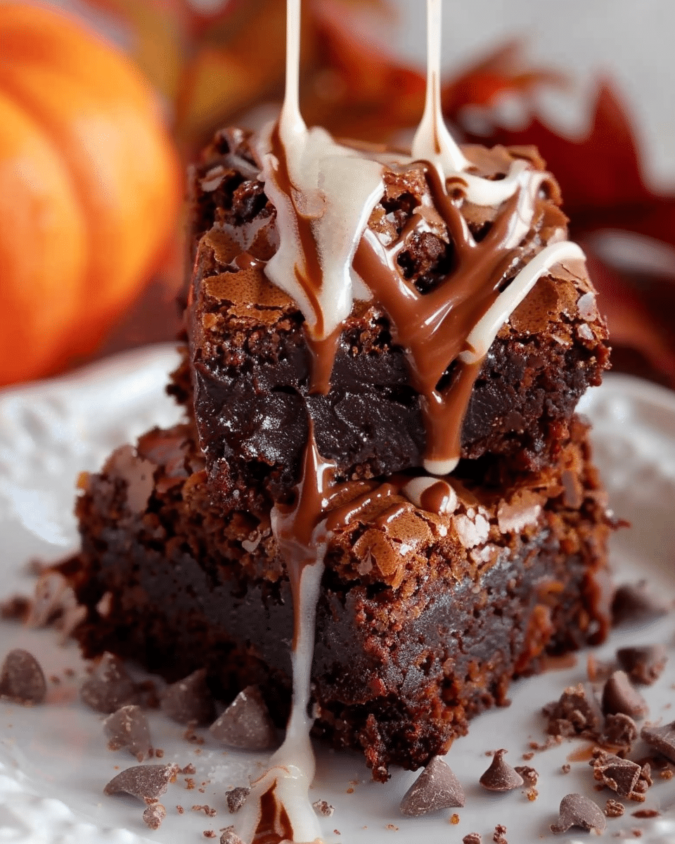 Healthy Pumpkin Brownies