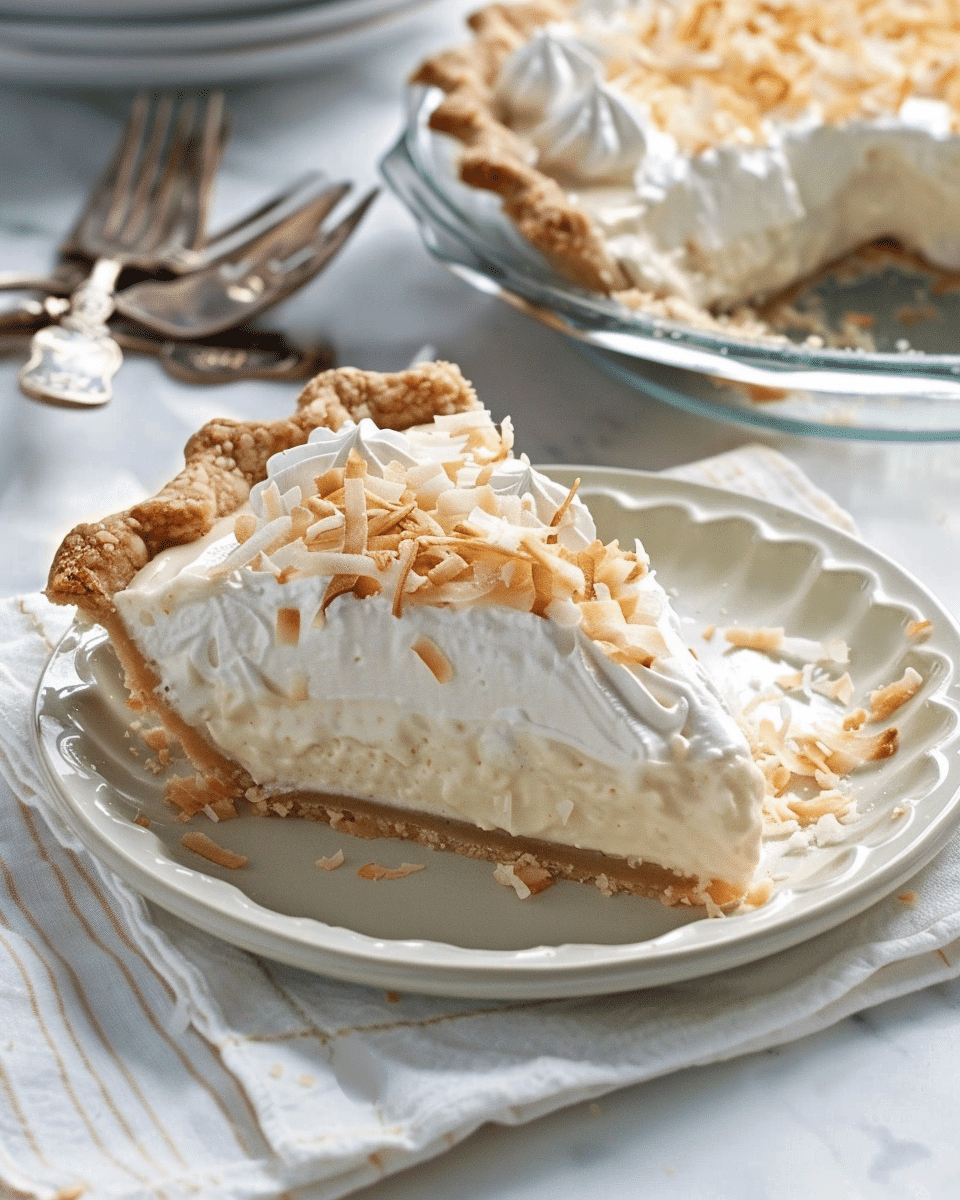 Homemade Coconut Cream Pie