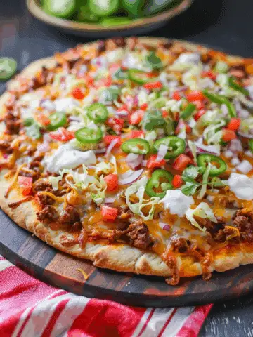 Homemade Taco Pizza