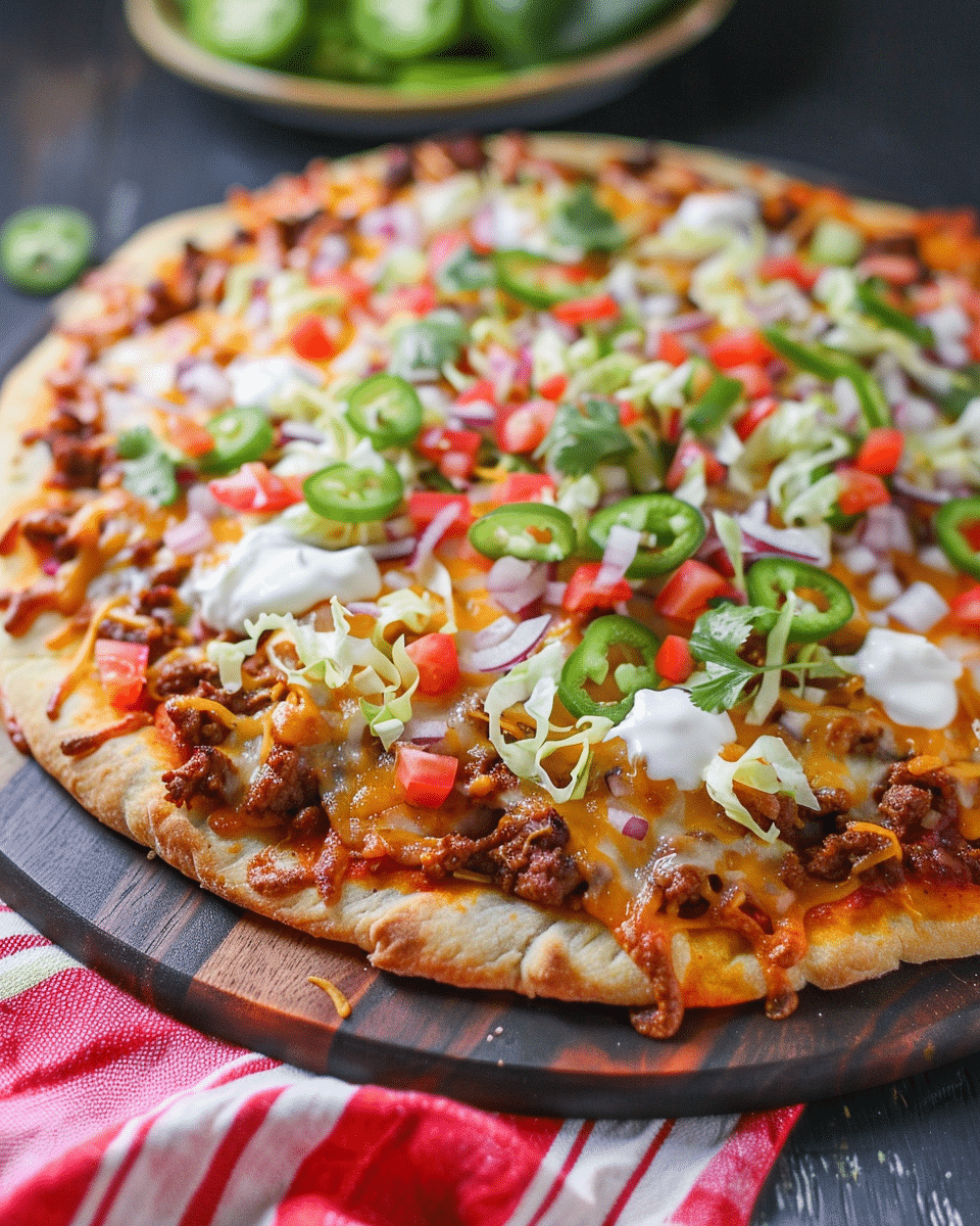Homemade Taco Pizza