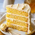 Layered Cornbread Cake with Whipped Honey Butter Frosting