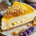 Lemon Lavender Cheesecake with Honeycomb