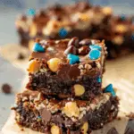 Monster Cookie Dough Brownies