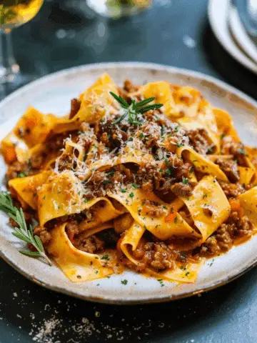 Pappardelle al Cinghiale (Wild Boar Ragu)