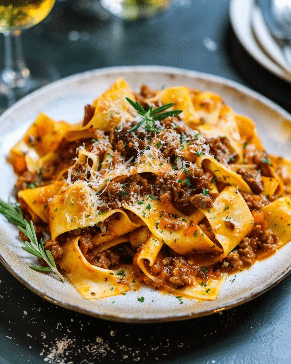 Pappardelle al Cinghiale (Wild Boar Ragu)