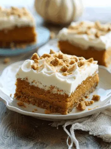 Pumpkin Spice Bars with Cream Cheese Frosting
