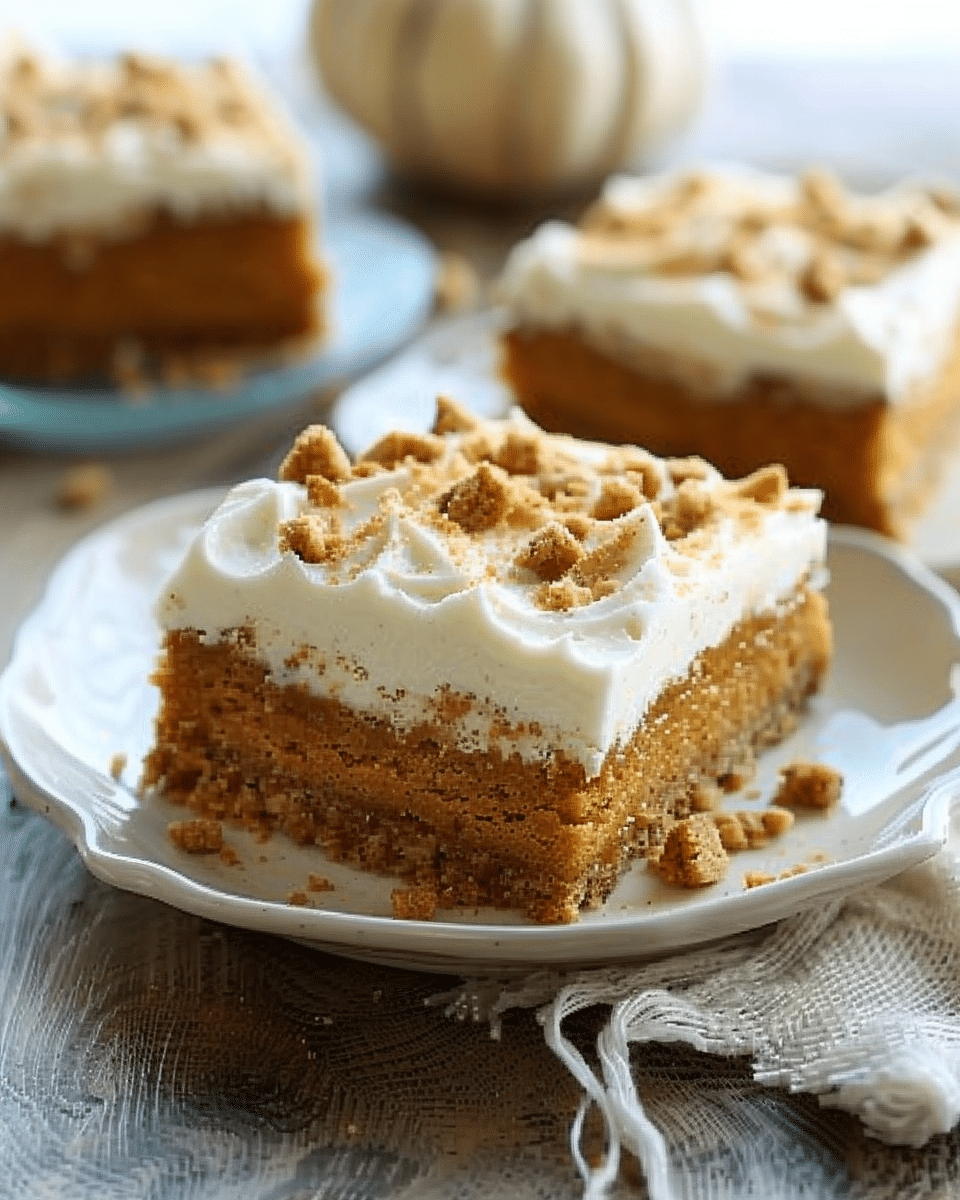 Pumpkin Spice Bars with Cream Cheese Frosting