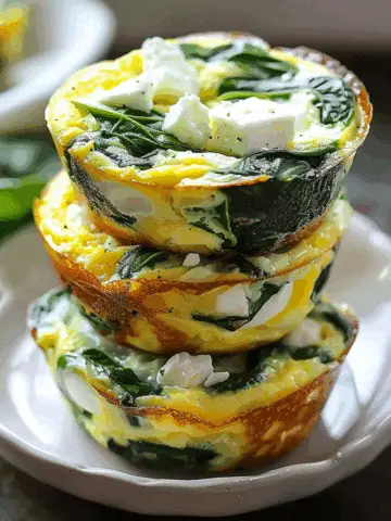 Quick & Healthy Egg Muffins with Spinach & Feta