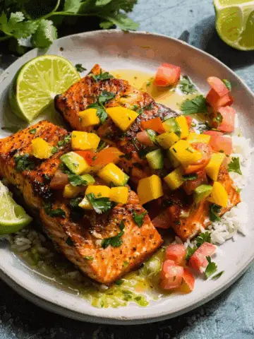Salmon with Mango Salsa
