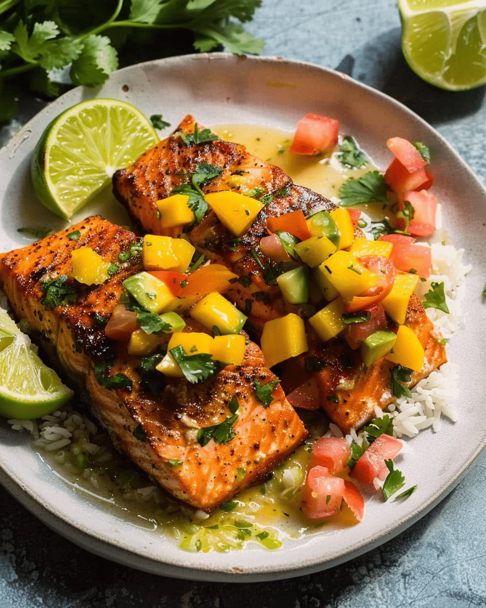 Salmon with Mango Salsa