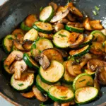 Savory Stir Fried Zucchini and Mushrooms