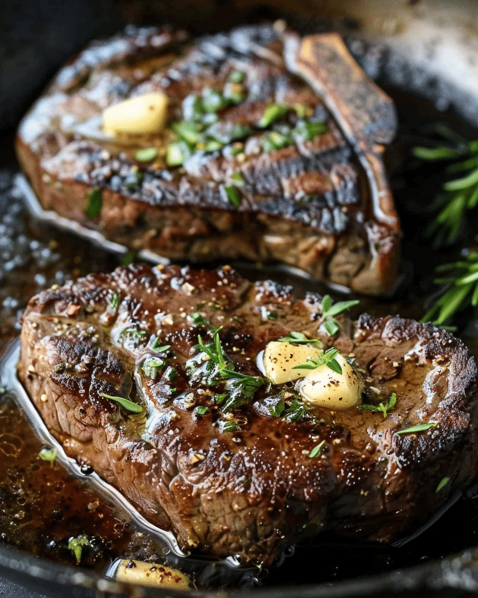 Simple Garlic Butter Pan-Seared Steak