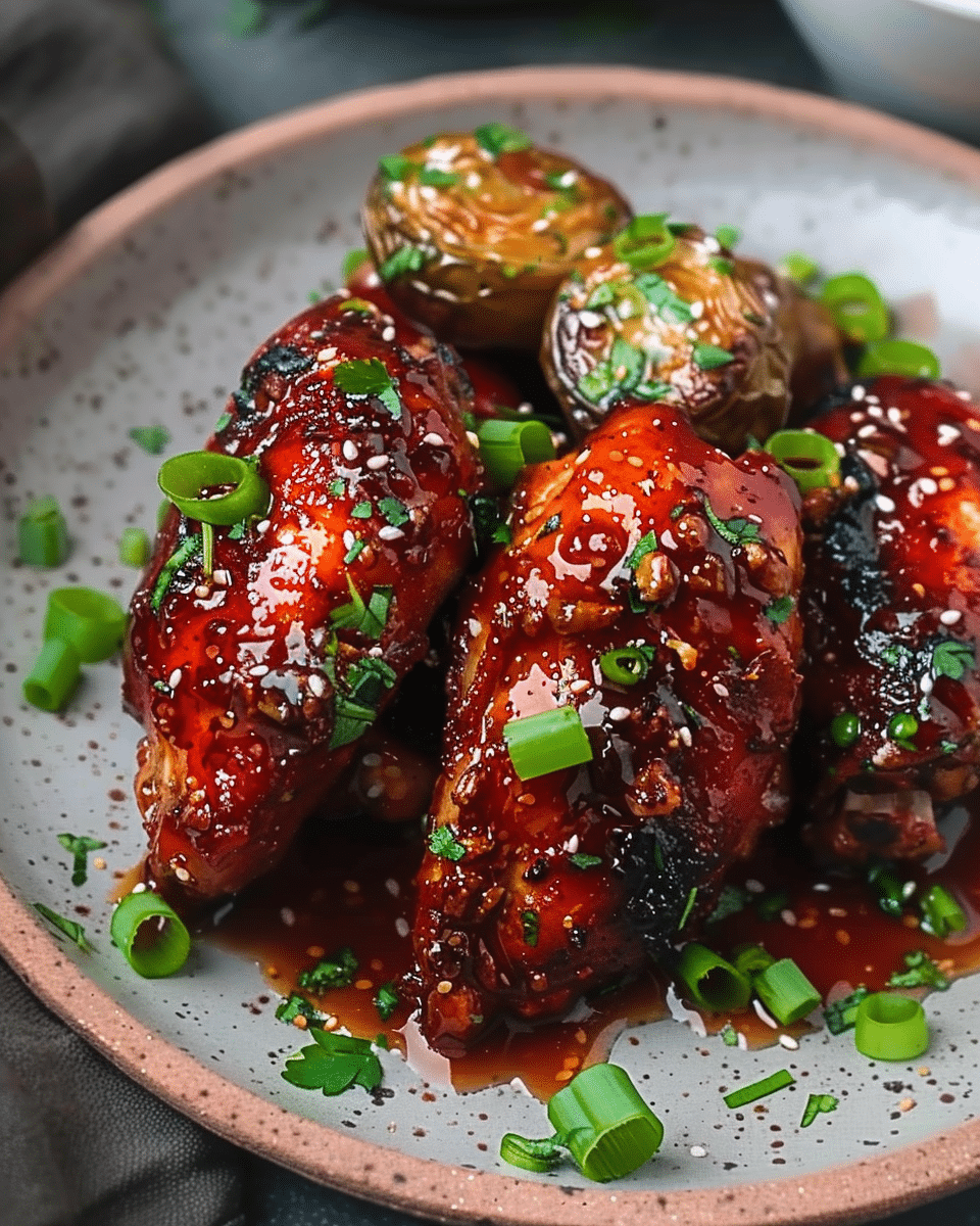 Sticky Honey Gochujang Chicken (Air Fried or Baked)