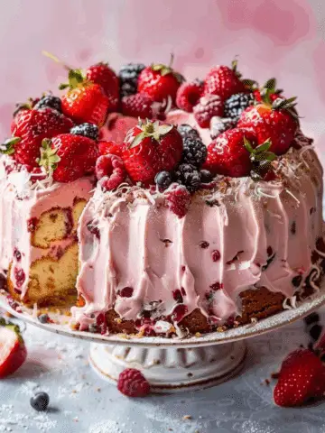Strawberry Italian Cream Pound Cake