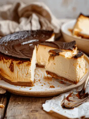 Super Creamy Burnt Cheesecake