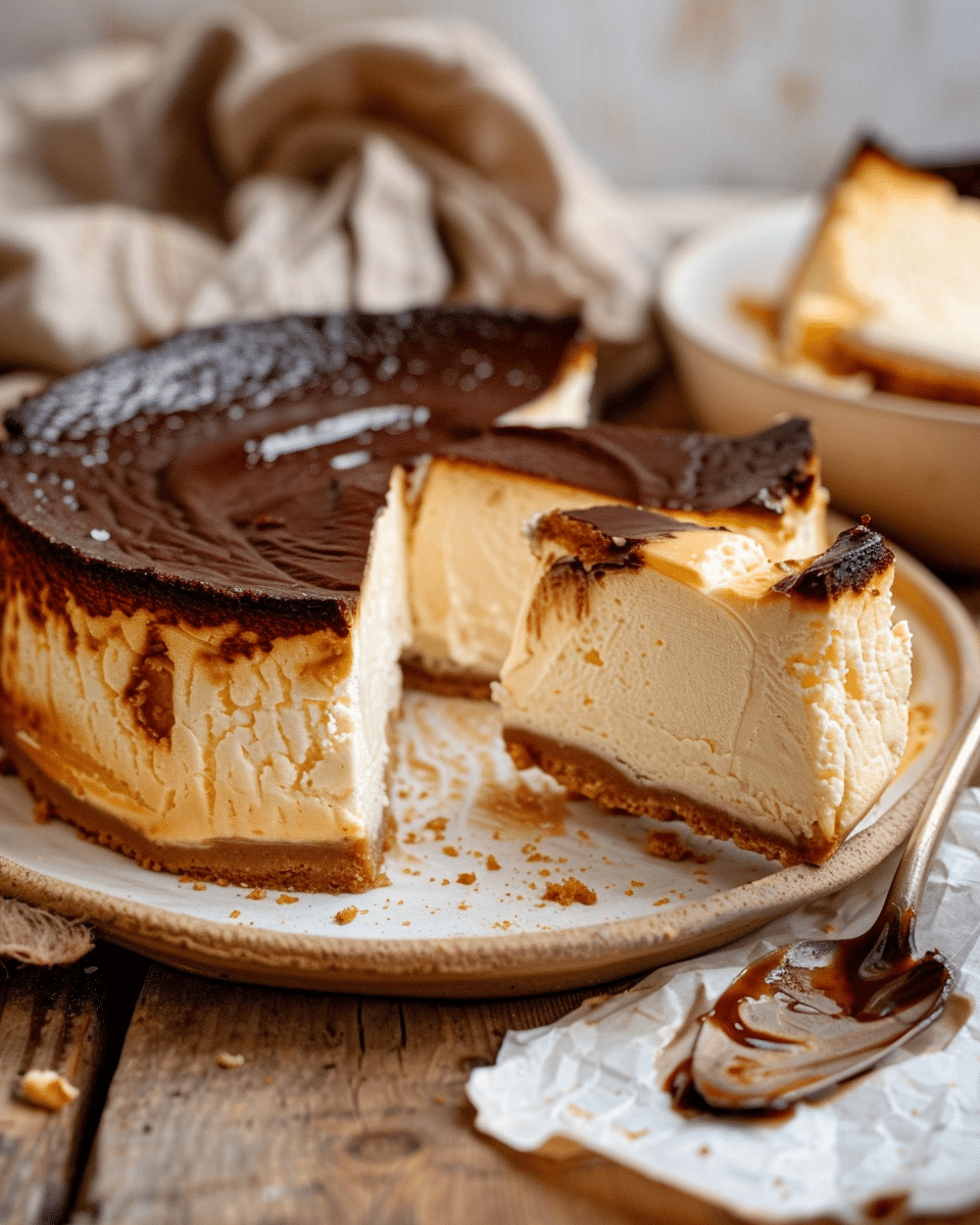 Super Creamy Burnt Cheesecake