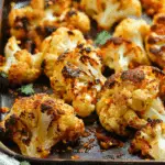 Sweet and Spicy Baked Cauliflower