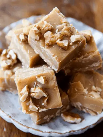 Tahini Fudge with Maple, Vanilla & Walnuts