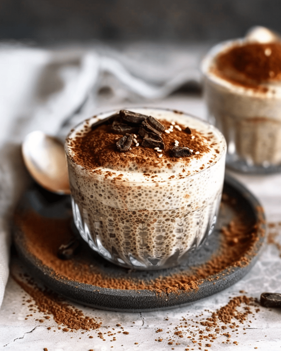 Tiramisu Chia Seed Pudding