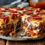 Ultimate Stuffed Layered Pizza Pie