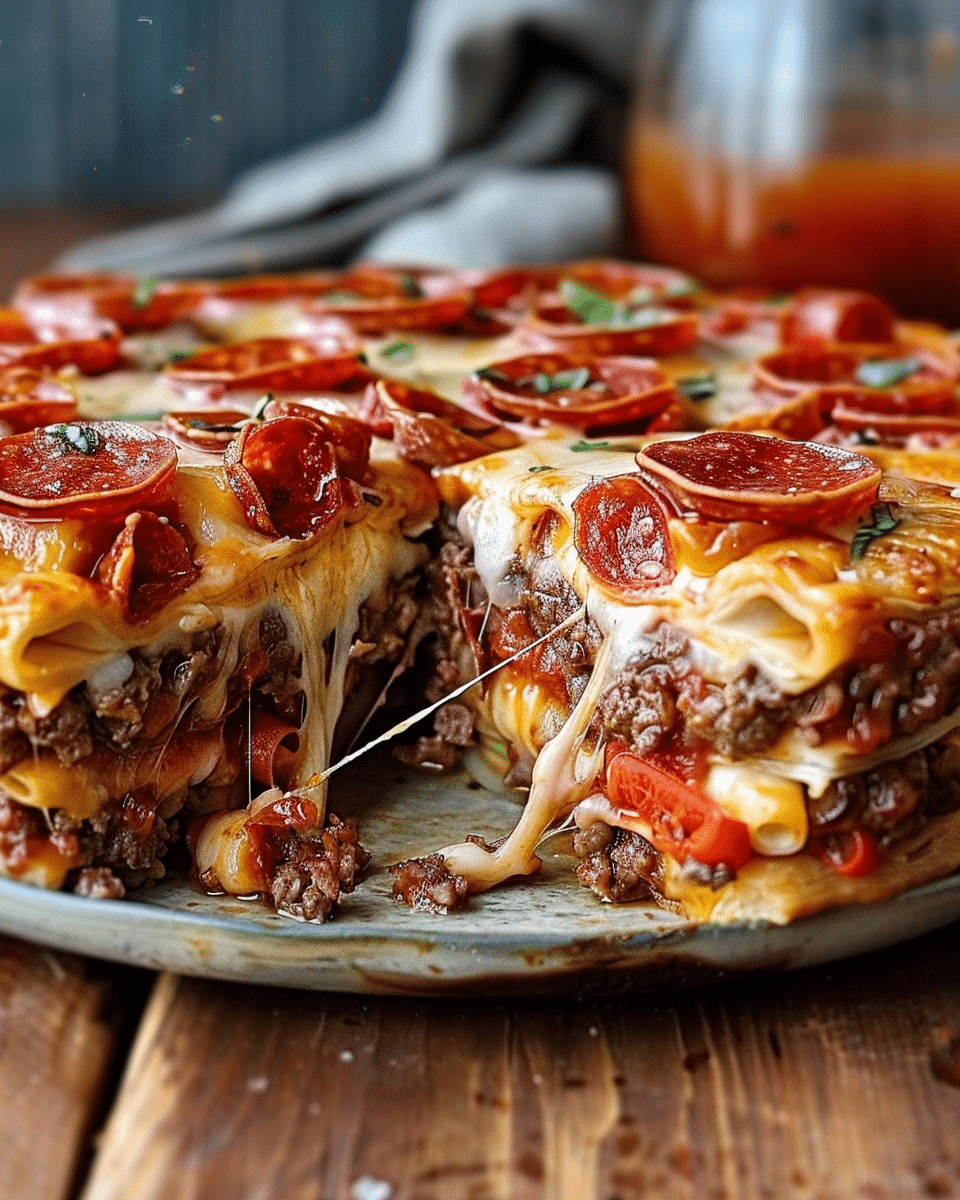 Ultimate Stuffed Layered Pizza Pie