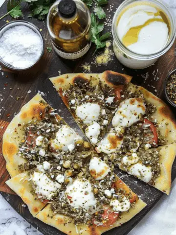 Zaatar Flatbread Pizza