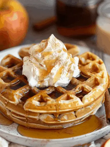 Apple Cinnamon Waffles