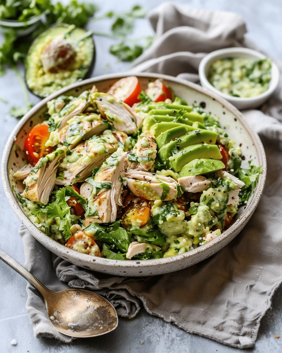 Avocado Chicken Salad (No Mayo)