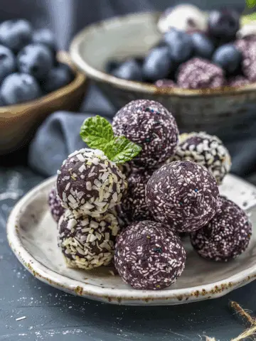 Blueberry Protein Balls