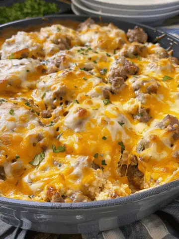 Cheddar Bay Hamburger Casserole