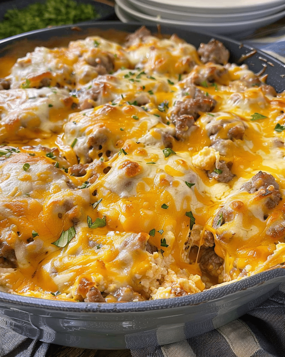 Cheddar Bay Hamburger Casserole
