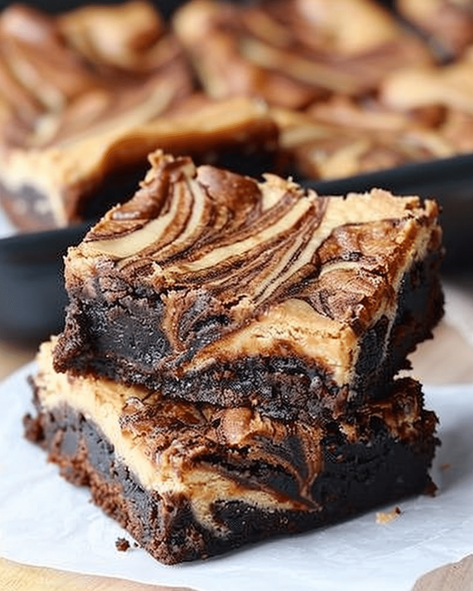 Cheesecake Swirl Peanut Butter Brownies
