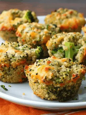 Cheesy Broccoli Quinoa Bites