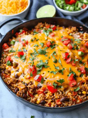 Cheesy Taco Rice
