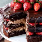 Chocolate Cake with Strawberry Filling