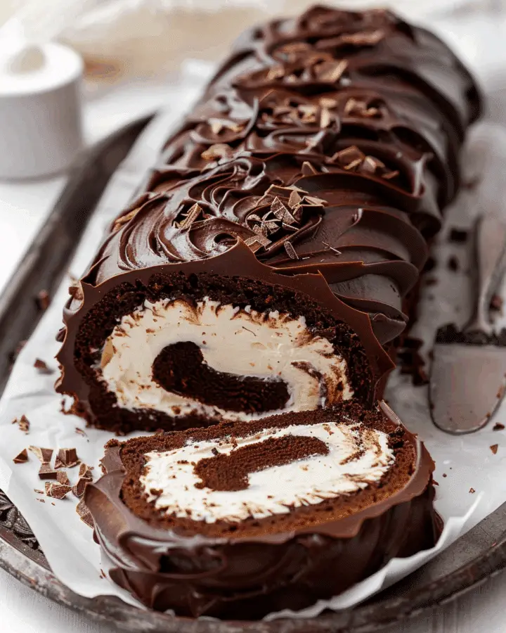 Chocolate Swiss Roll With Cream Filling Ganache Cheryl s Cooking chocolate-swiss-roll-with-cream-filling-ganache-cheryl-s-cooking