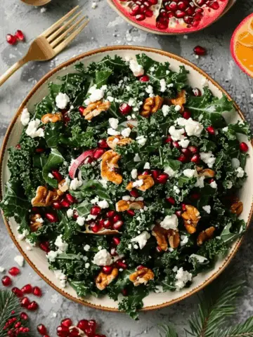 Christmas Kale and Pomegranate Salad