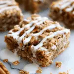 Cinnamon Roll Oatmeal Bars