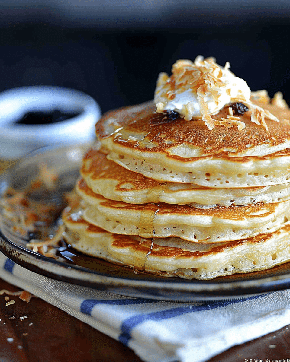 Coconut Cream Pancakes
