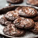 Dark Chocolate Espresso Brownie Cookies