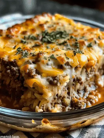 Easy Cheesy Meatloaf Casserole