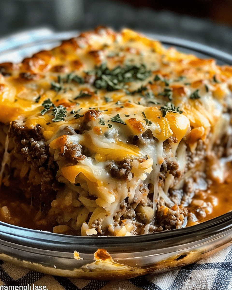 Easy Cheesy Meatloaf Casserole