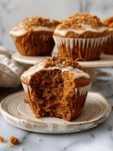 Flourless Carrot Cake Muffins