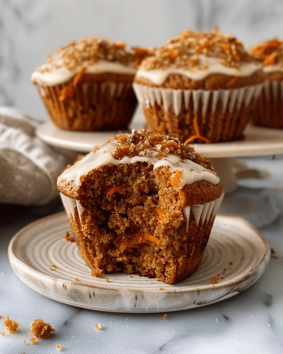 Flourless Carrot Cake Muffins