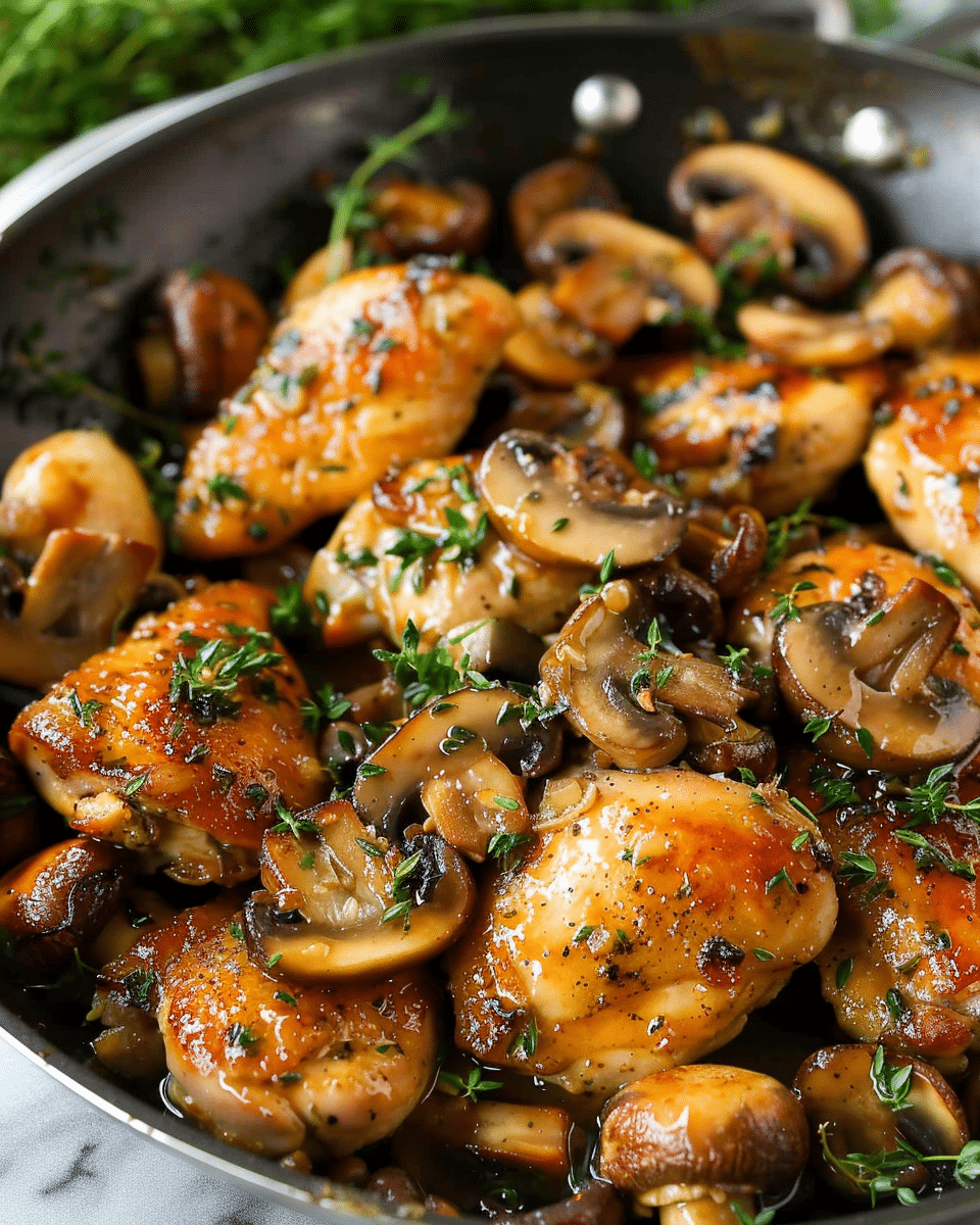 Garlic Butter Mushroom Chicken