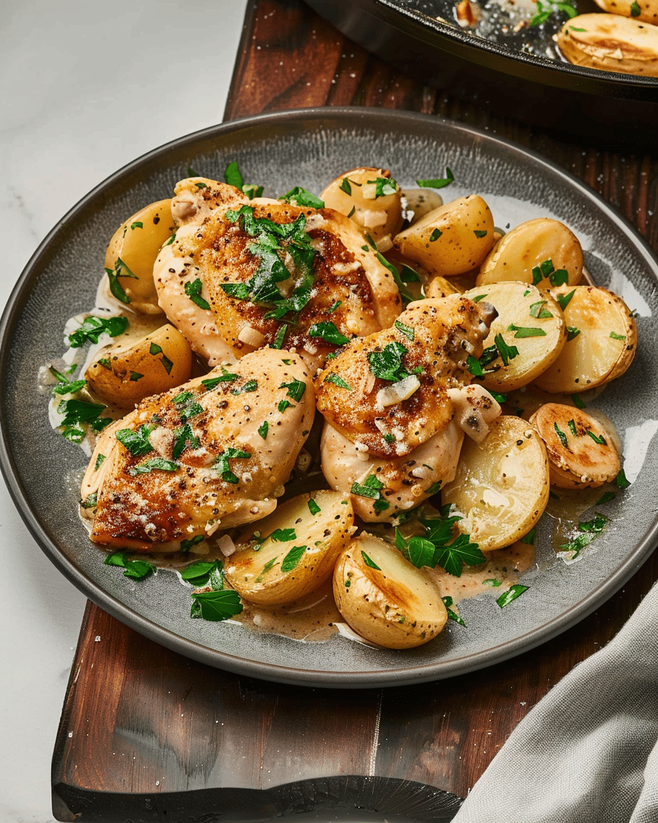 Garlic Parmesan Chicken and Potatoes